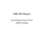 NIR SIG Report at APNIC23 - Overview of Major Topics and Activities - slide 1