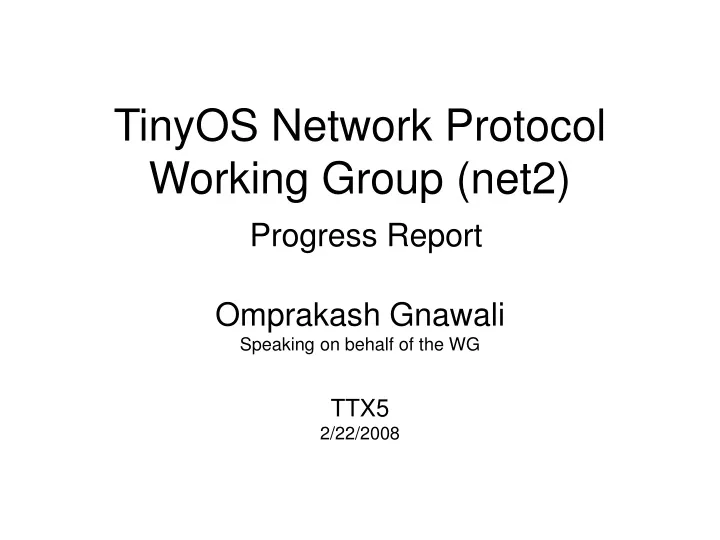 tinyos network protocol working group net2