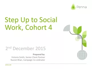 Step Up to Social Work, Cohort 4