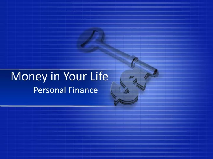 money in your life