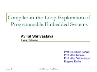 Compiler-in-the-Loop Exploration of Programmable Embedded Systems