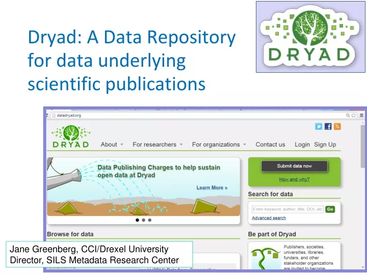 dryad a data repository for data underlying scientific publications