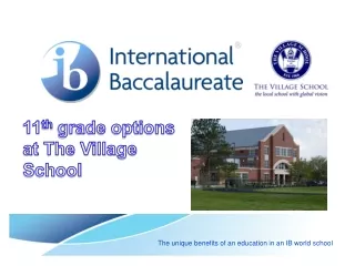 The unique benefits of an education in an IB world school