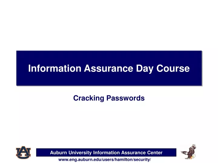 information assurance day course