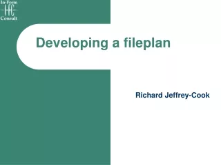 Developing a fileplan