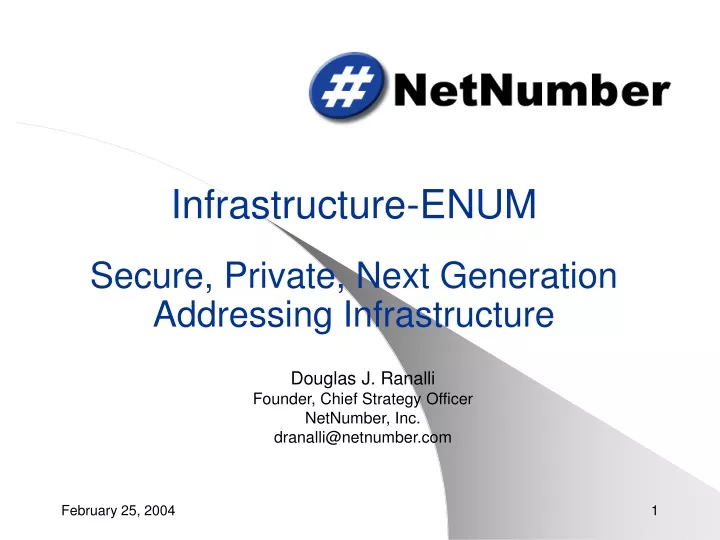 infrastructure enum secure private next generation addressing infrastructure
