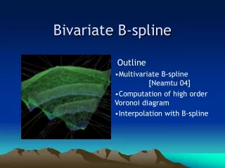 Bivariate B-spline
