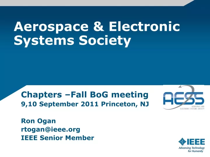 aerospace electronic systems society