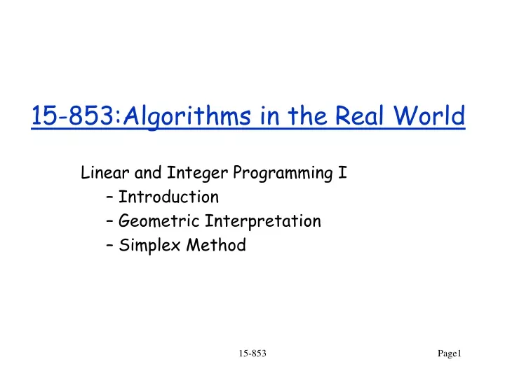 15 853 algorithms in the real world