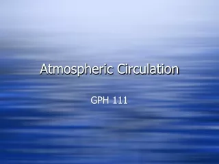 Atmospheric Circulation
