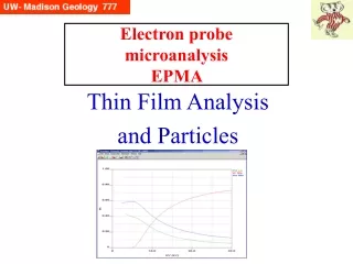 Electron probe microanalysis EPMA