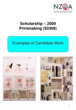 Scholarship – 2009 Printmaking (93309)