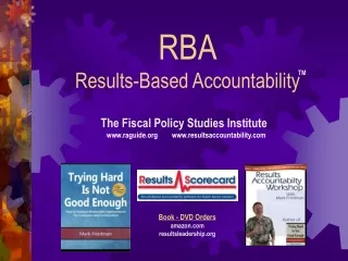 RBA Results-Based Accountability