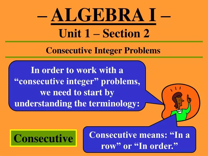 algebra i unit 1 section 2
