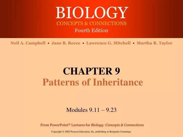 chapter 9 patterns of inheritance