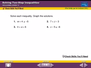 Solving Two-Step Inequalities