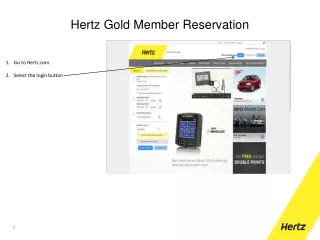 Hertz Gold Member Reservation