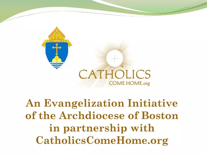 an evangelization initiative of the archdiocese