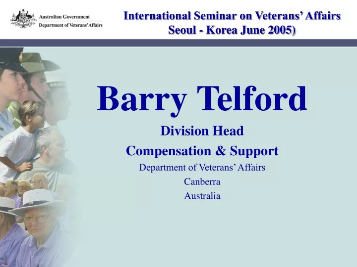 international seminar on veterans affairs seoul korea june 2005