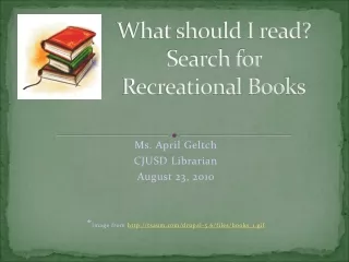 What should I read? Search for Recreational Books