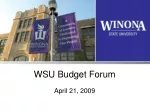 WSU Budget Forum - slide 1