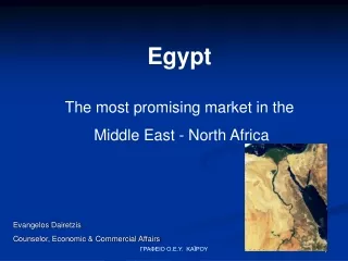 Egypt The  most  promising  market in  the Middle East - North  Africa