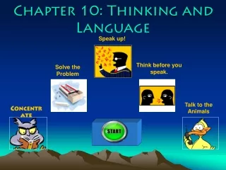 Chapter 10: Thinking and Language