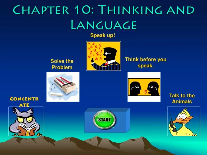 chapter 10 thinking and language