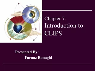 Chapter 7: Introduction to CLIPS