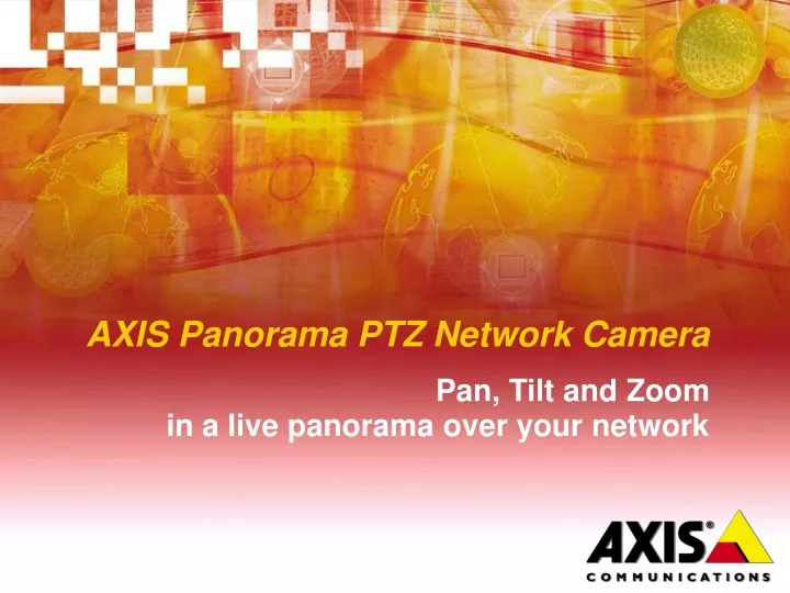axis panorama ptz network camera