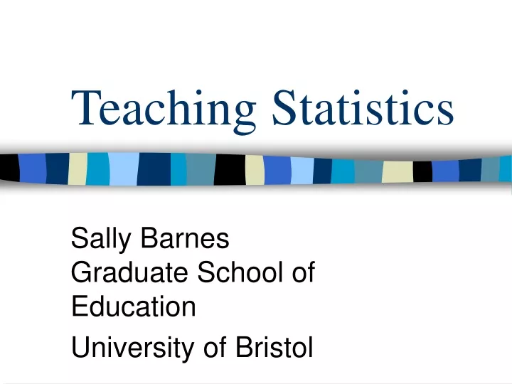 teaching statistics