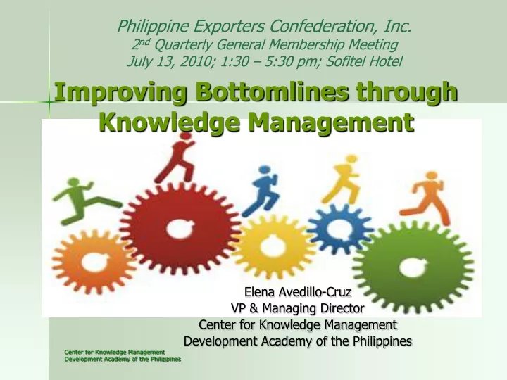 improving bottomlines through knowledge management
