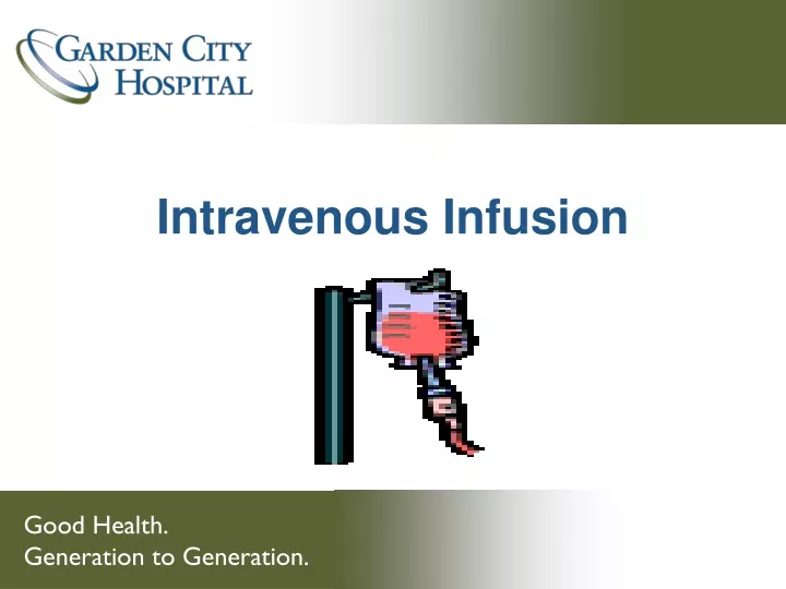 intravenous infusion
