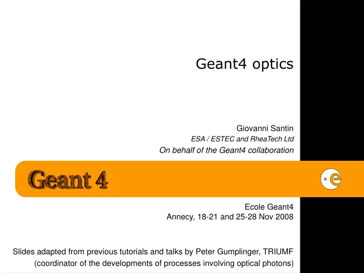 geant4 optics