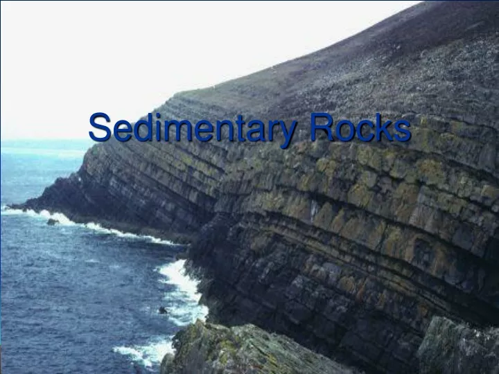 sedimentary rocks