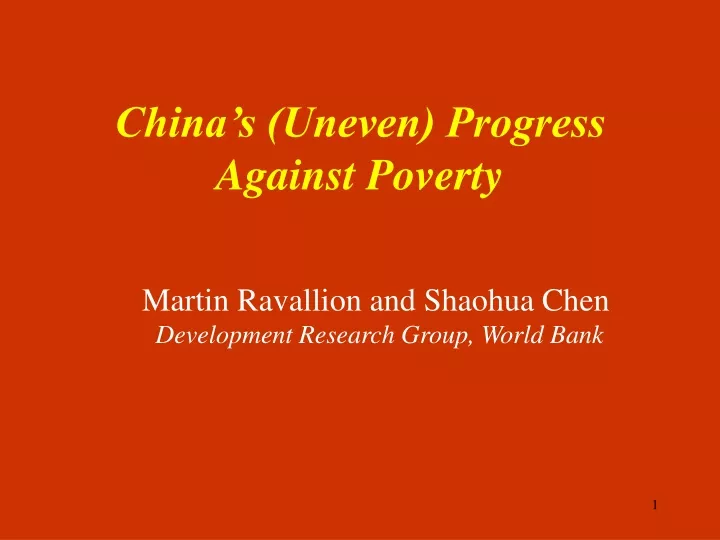 china s uneven progress against poverty