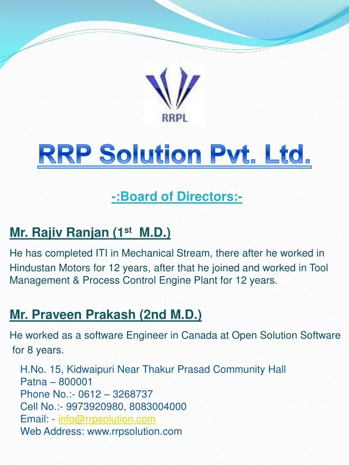 rrp solution pvt ltd