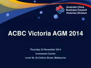 ACBC Victoria AGM 2014