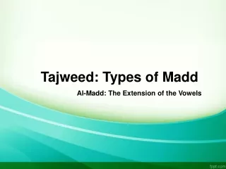 Tajweed: Types of Madd