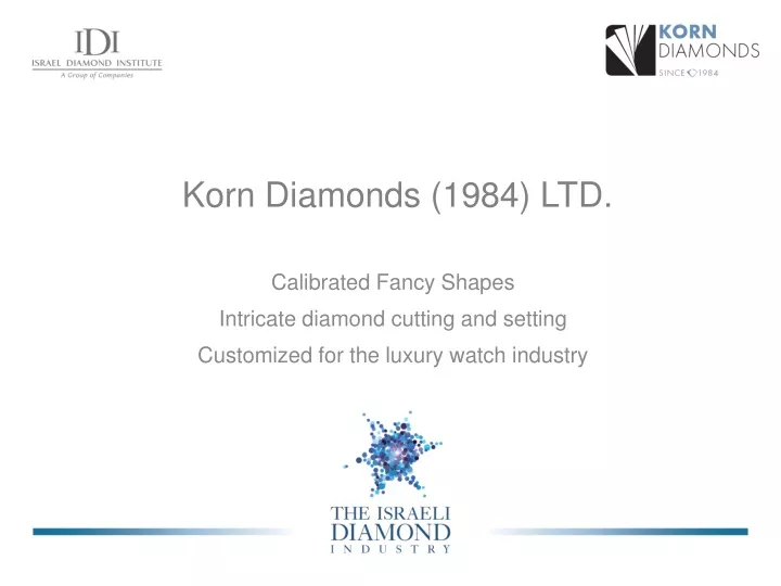 korn diamonds 1984 ltd