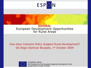 EDORA: European Development Opportunities for Rural Areas