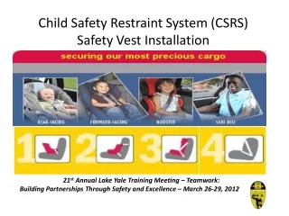 child safety restraint system csrs safety vest