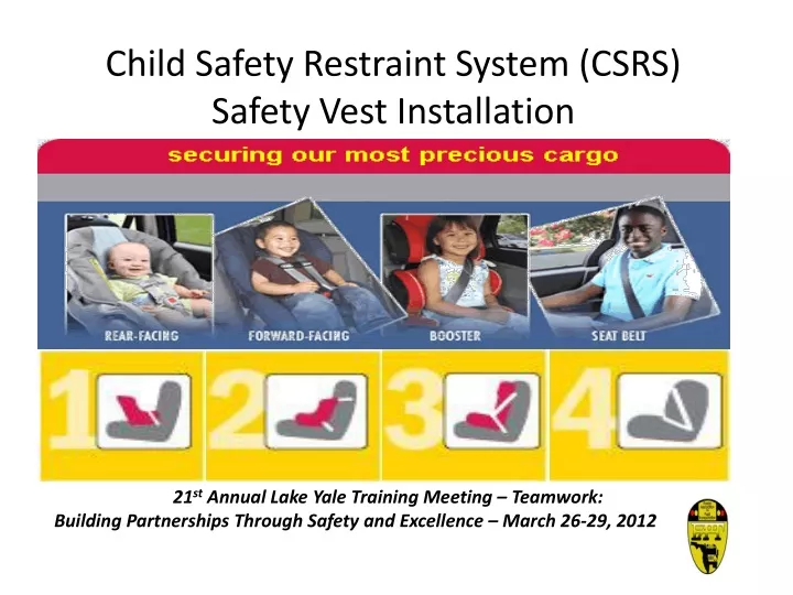child safety restraint system csrs safety vest