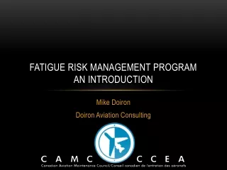 Fatigue Risk Management Program An Introduction