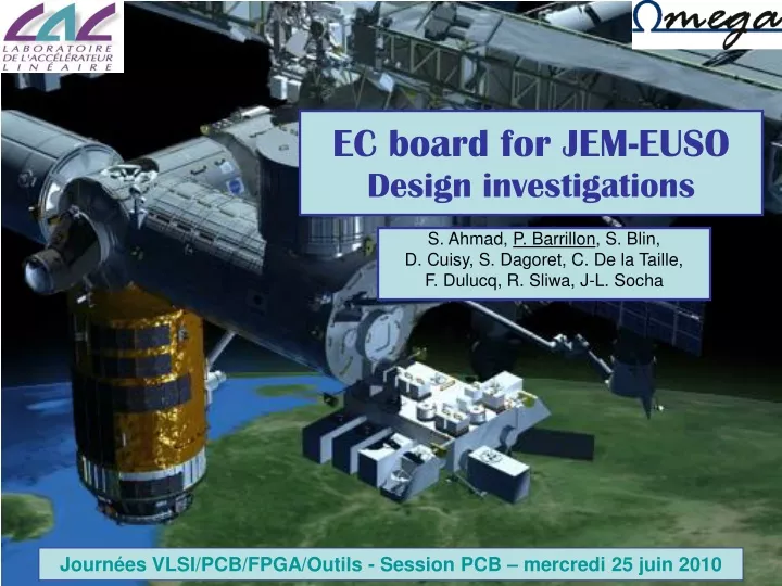ec board for jem euso design investigations