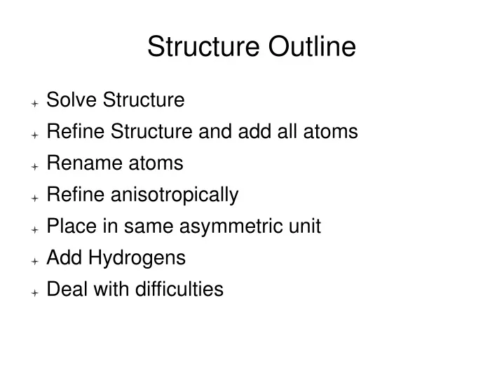structure outline