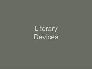 Literary  Devices