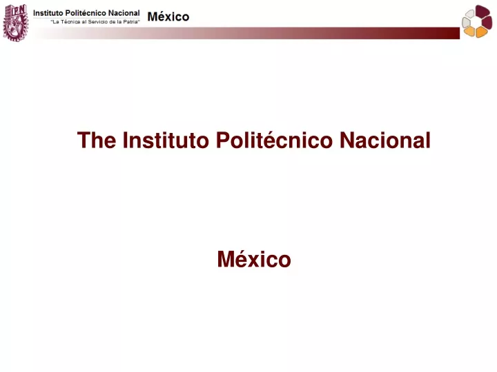 the instituto polit cnico nacional m xico