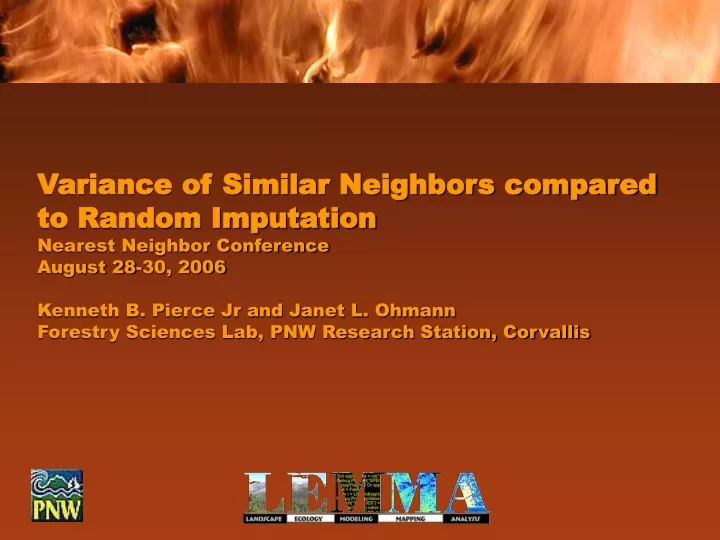 variance of similar neighbors compared to random