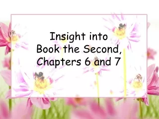 Insight into  Book the Second, Chapters 6 and 7